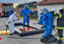 Oö: Atemschutzträger übten im Abschnitt Engelhartszell mit Vollschutzanzügen