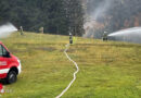 Oö: Pernecker Feuerwehrreservisten übten auf der Auszeit-Alm