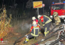 D: Hochwasseranstauung verursacht mit 14.11.2023 großen Feuerwehreinsatz in Stetten