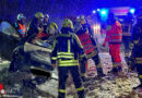 D: Gefahrguttransporter schiebt Pkw von der Straße → Fahrerin bei Westerburg eingeklemmt