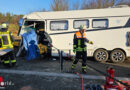 D: 3-Achs-Wohnmobil kracht ins Stauende → 5 Verletzte, ein eingeklemmter Lenker bei Königswinter