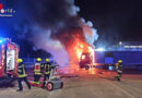 D: Lkw-Brand auf Logistiklagerparkplatz in Oberhausen