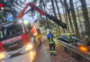 Oö: Glatteisunfall in Pregarten → Pkw stand zwischen Leitplanke und Bäumen