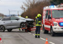 Oö: Lenkerin prallt auf B 129 in Fraham mit Pkw in Böschungsbuschwerk