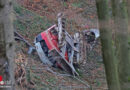 Oö: Tödlich verlaufender Absturz mit Kleinbagger bei Forstarbeiten in Niederthalheim