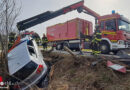 Bayern: Auto und Lenkerin landen bei Unfall in München in Bach