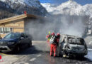 Schweiz: Auto brennt nach Reduktion der Motorleistung auf Nationalstraße N 29 bei Surses