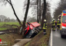 D: Lkw bei Hatten mit mehreren Bäumen kollidiert