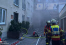 Bayern: Feuer im Keller eines Mehrfamilienhauses in Würzburg