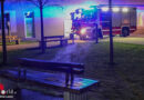 Oö: Brand auf einer Parkbank in Wels