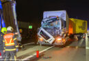 Oö: Lkw-Auffahrunfall auf der A1 bei Asten verlief glimpflich