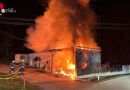 Oö: Übergreifender Carport- und Fahrzeugbrand in Diersbach