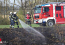 Oö: Feuer an Bahndammböschung in Marchtrenk