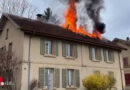 Schweiz: Hoher Schaden bei Feuer in Doppel-Wohnhaus in Rheinfelden