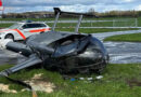 Schweiz: Hubschrauber bei Landeanflug auf dem Flugplatz Sitterdorf verunfallt und umgestürzt