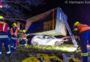 Oö: “Container auf Pkw gestürzt” → gemeinsame Unfallübung der Feuerwehren Alkoven und Polsing