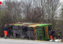 D: Flixbus auf der A9 bei Wiedemar von Fahrbahn abgekommen und umgestürzt → 5 Tote