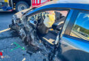 Nö: Frau nach Pkw-Kollision auf der B 25 bei Scheibbs im Auto eingeklemmt