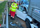 Nö: Pkw prallt auf A 1 bei St. Pölten auf Sattel-Lkw auf und wird 200 mitgezogen