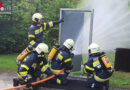 Stmk: Heißausbildung des Abschnittes Eibiswald in Feuerwehr- und Zivilschutzschule