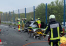 D: Eingeschlossene Person bei Pkw-Lkw-Unfall auf der BAB 448 in Bochum