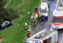 Oö: Pkw-Unfall bei Graupelschauer auf der A1 bei Laakirchen