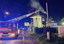 D: Brennendes ehemaliges Stellwerk beschäftigt die Feuerwehr Arnsberg die ganze Nacht