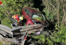 Nö: Pkw nach Unfall auf A2 bei Wiener Neustadt aus Gebüsch geborgen
