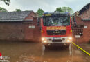D: Feuerwehr Grevenbroich nach Starkregen am 2. Mai 2024 im Dauereinsatz