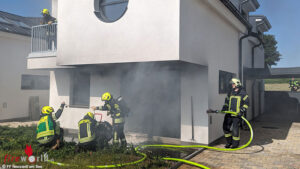 Bgld: Feuer in neu errichtetem Reihenhaus in Neusiedl am See