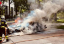 Bayern: Jaguar in München in Flammen aufgegangen