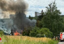 D: Brand eines Gartenhauses in Stuttgart