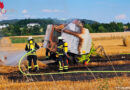D: Ballenpresse und Feld fangen Feuer