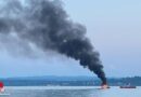 D: Brennendes Motorboot auf dem Bodensee zwischen Mainau und Uhldingen → rund 100 Kräfte im Einsatz