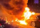 D: BMW Touring in Offenburg in Vollbrand