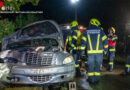 Oö: Personenrettung nach Pkw-Unfall auf der B 151 in Seewalchen