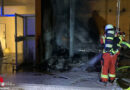 D: Brand im Außenbereich eines Ladengeschäftes in Bruchsal