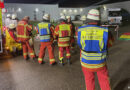 D: Ausgelaufener Gefahrstoff erfordert Einsatz der Feuerwehr