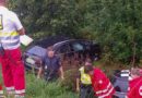Oö: Zwei Pkw nach Kollision auf B 154 in St. Lorenz in Graben geschleudert