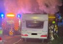 D: Brand im Inneren eines Wohnwagens in Ratingen