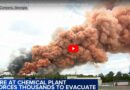 USA: Defekte Sprinkler-Anlage löst enormes Feuer in Chemiewerk aus → 17.000 Menschen mussten Gebiet räumen