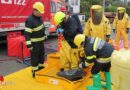 Stmk: Übung des Schadstoffzuges des BFV Leoben mit fünf Feuerwehren