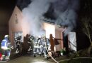 D: Feuer in Doppelgarage mit darüber liegendem Lagerraum in Dortmund