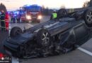Oö: Auto nach Kollision auf A 1 bei Sipbachzell überschlagen → zwei Verletzte