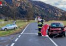 Stmk: Pkw-Kollision auf der Triebener Straße bei Möderbrugg (Pölstal)