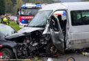 Oö: Frontalkollision auf der B 3 in Saxen → drei Verletzte