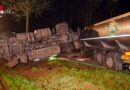 D: Milchtankzug bei Gokels gegen Baum geprallt → Zugfahrzeug umgestürzt