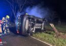 D: Unfall unter Drogeneinfluss in Waldsee → Auto brennt
