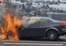 Schweiz: Auto brannte auf A 2 bei Sissach