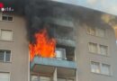 Schweiz: Wohnung im 4. OG in Solothurn in Vollbrand → eine schwerverletzte Person